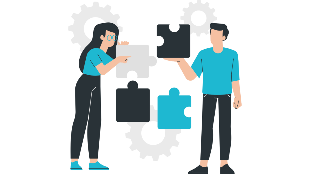 Team members collaborating